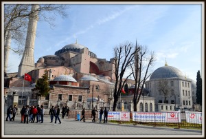 Hagia Sofia view from Sultanet Ahmad Square 